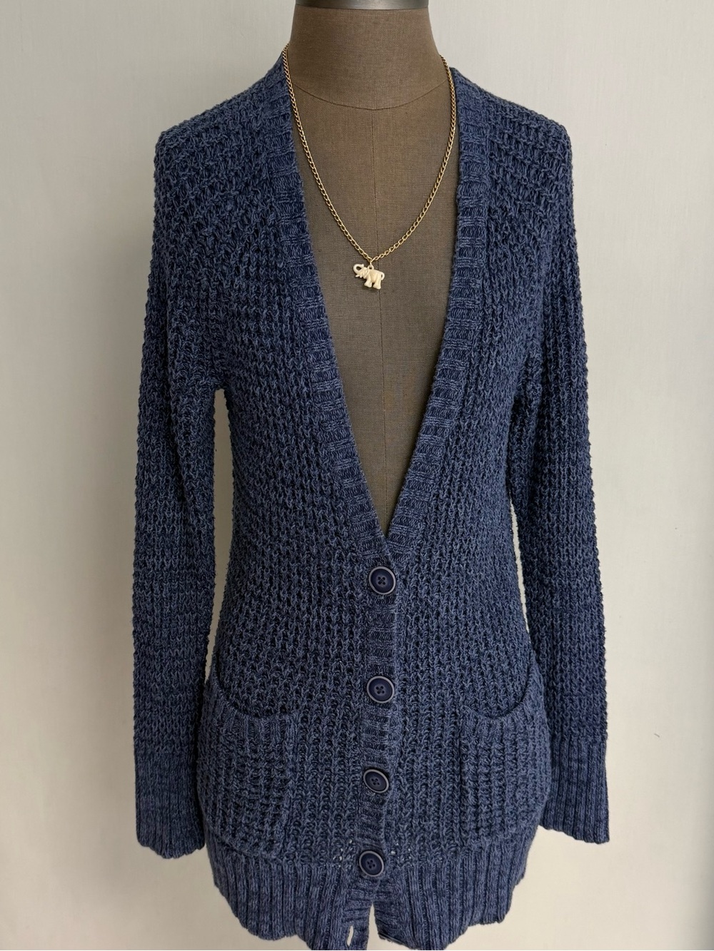 AMERICAN EAGLE OUTFITTED Long Navy Cardigan NWOT